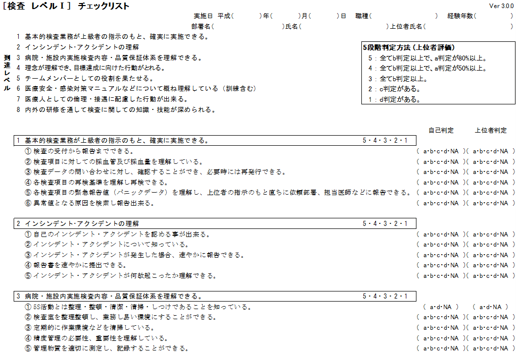 ラダー評価